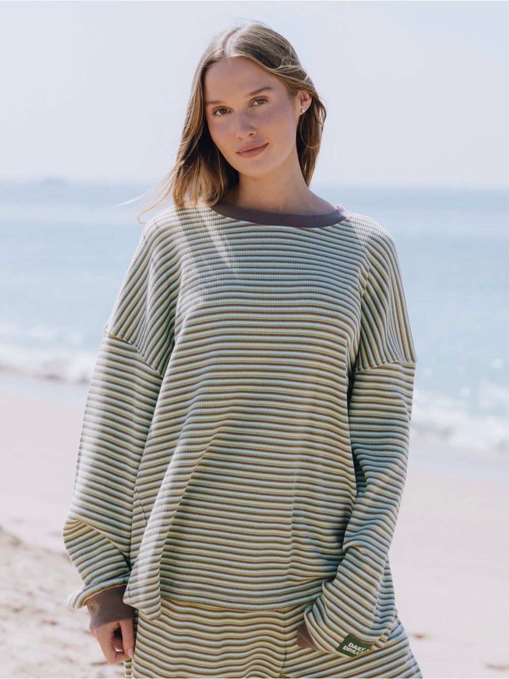 Daily Drills Thermal Set In beach stripe